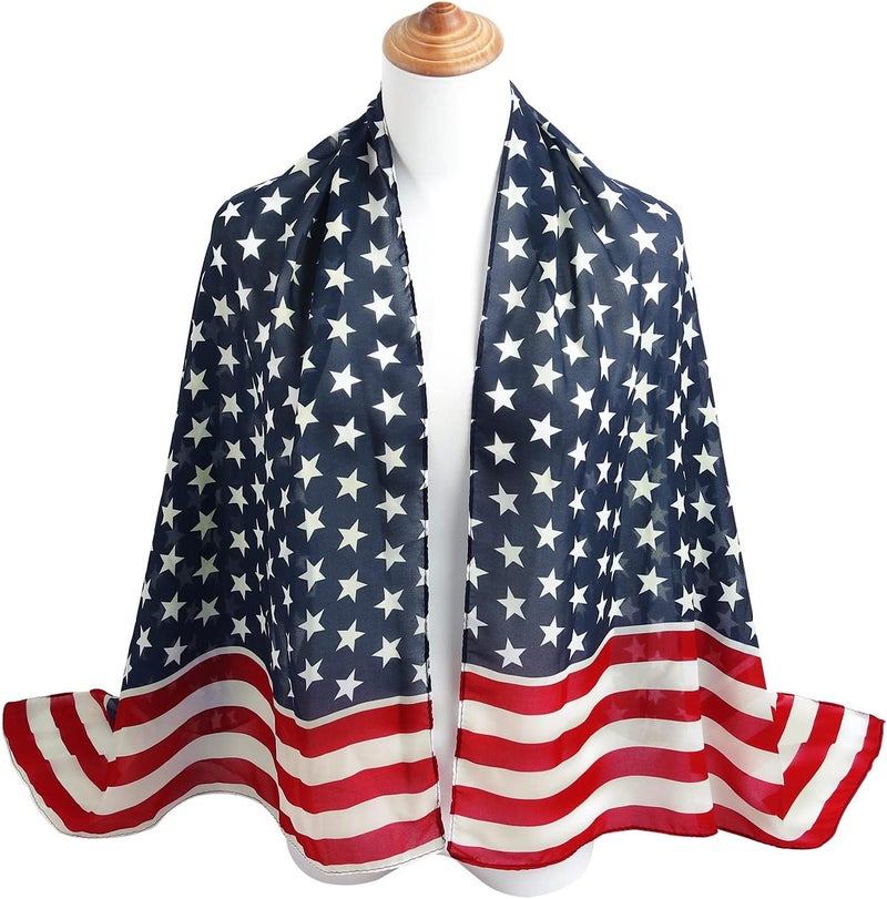 E-Clover Women Soft Floral Print Shawl Chiffon Sheer Scarf - Image 5